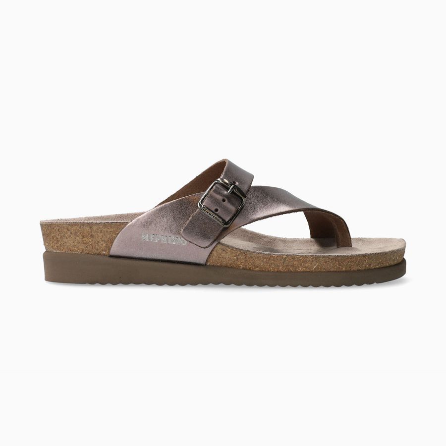Mephisto HELEN Metallic Læder Sko 9581476-WO - Tøfler Dame Brune